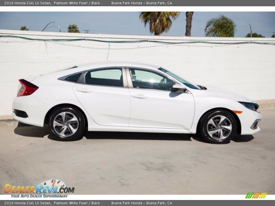 2019 Honda Civic LX Sedan Platinum White Pearl / Black Photo #14