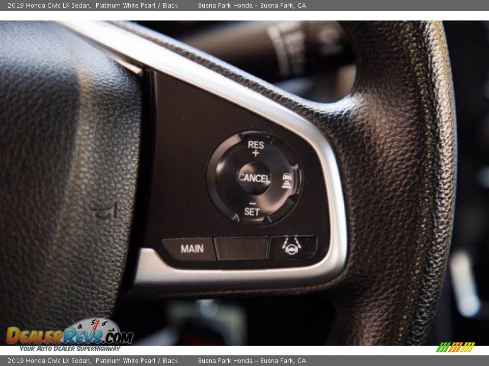 2019 Honda Civic LX Sedan Platinum White Pearl / Black Photo #17