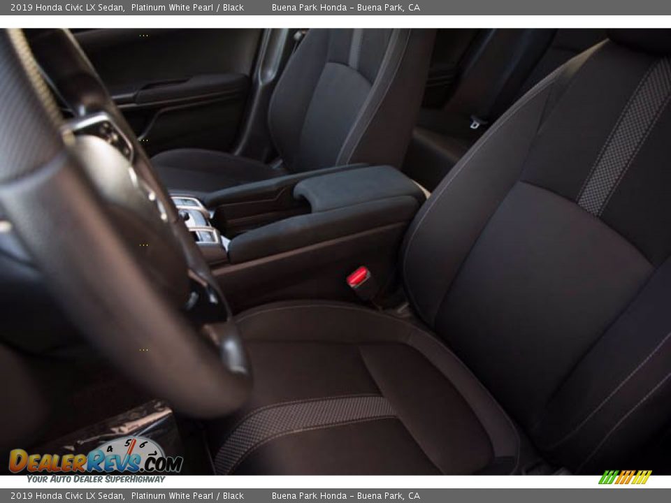 2019 Honda Civic LX Sedan Platinum White Pearl / Black Photo #18