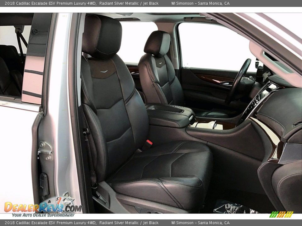 Jet Black Interior - 2018 Cadillac Escalade ESV Premium Luxury 4WD Photo #6