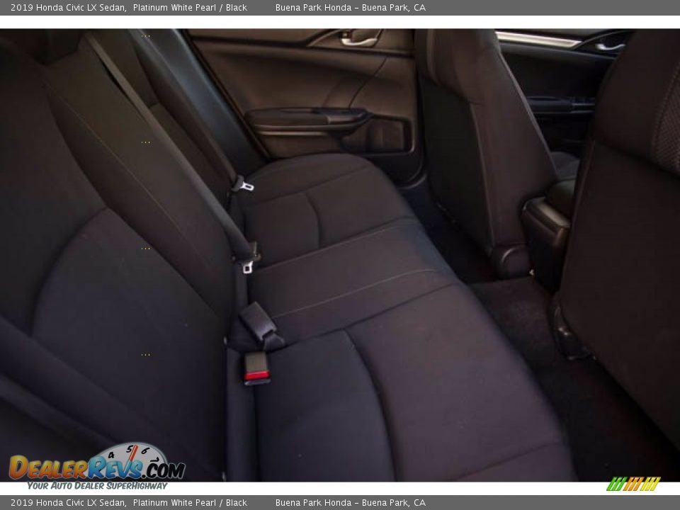 2019 Honda Civic LX Sedan Platinum White Pearl / Black Photo #21