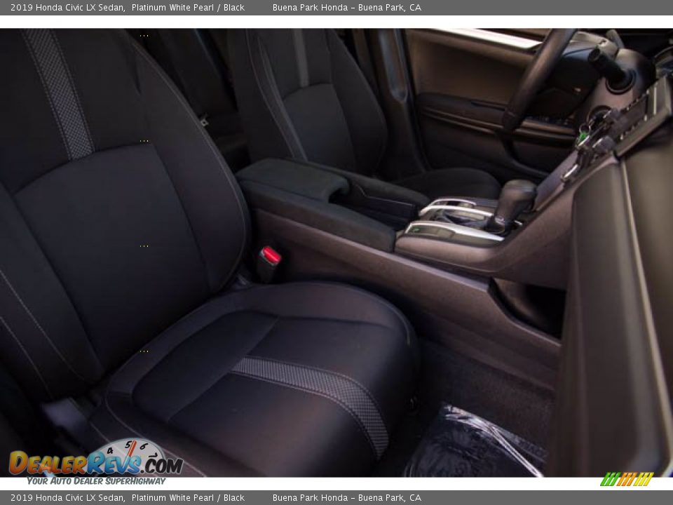 2019 Honda Civic LX Sedan Platinum White Pearl / Black Photo #25