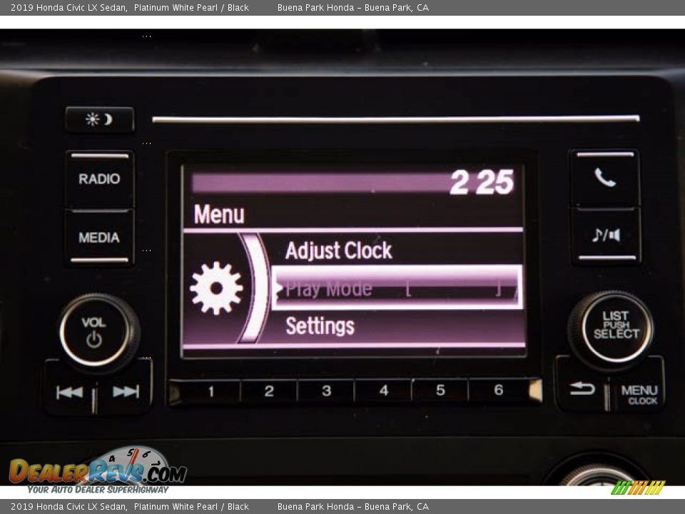 2019 Honda Civic LX Sedan Platinum White Pearl / Black Photo #26