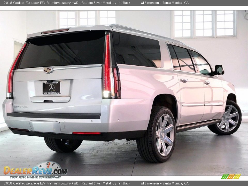 2018 Cadillac Escalade ESV Premium Luxury 4WD Radiant Silver Metallic / Jet Black Photo #13