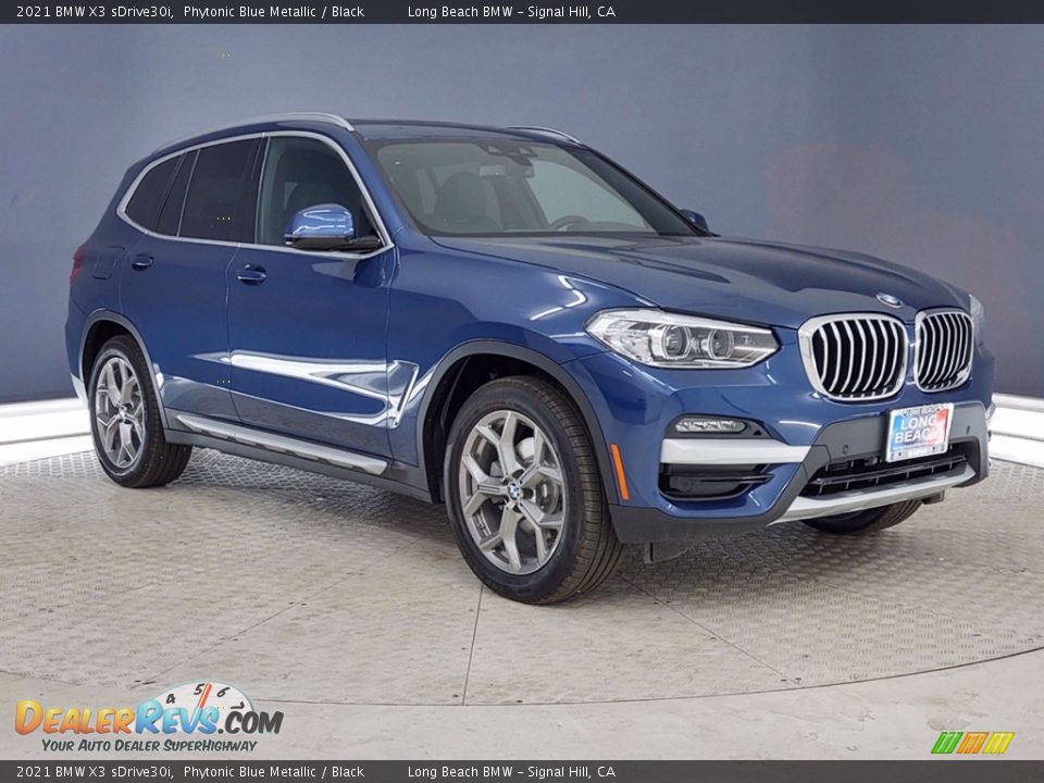 2021 BMW X3 sDrive30i Phytonic Blue Metallic / Black Photo #27