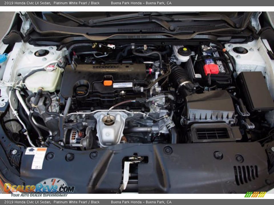 2019 Honda Civic LX Sedan Platinum White Pearl / Black Photo #34