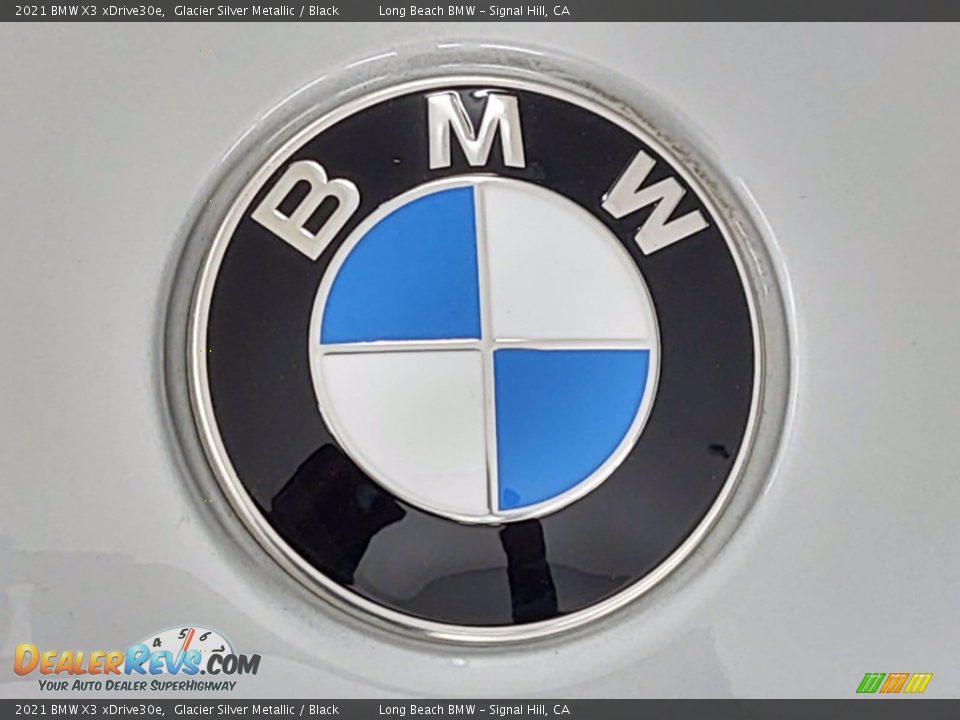 2021 BMW X3 xDrive30e Glacier Silver Metallic / Black Photo #5