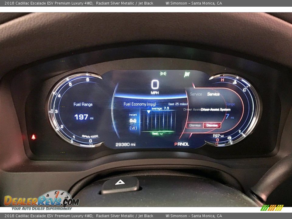 2018 Cadillac Escalade ESV Premium Luxury 4WD Gauges Photo #23