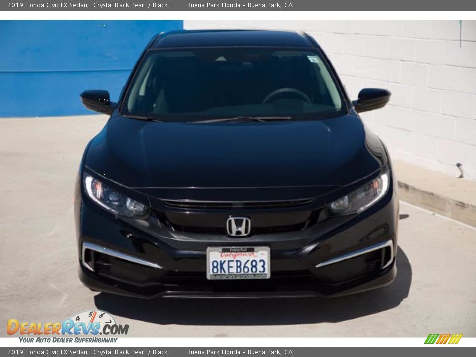 2019 Honda Civic LX Sedan Crystal Black Pearl / Black Photo #7