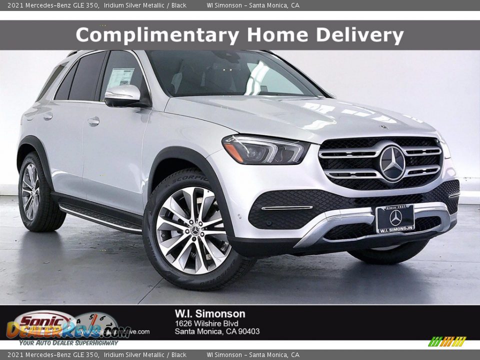 2021 Mercedes-Benz GLE 350 Iridium Silver Metallic / Black Photo #1