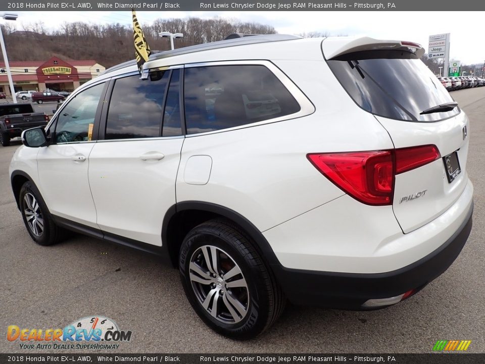 2018 Honda Pilot EX-L AWD White Diamond Pearl / Black Photo #3