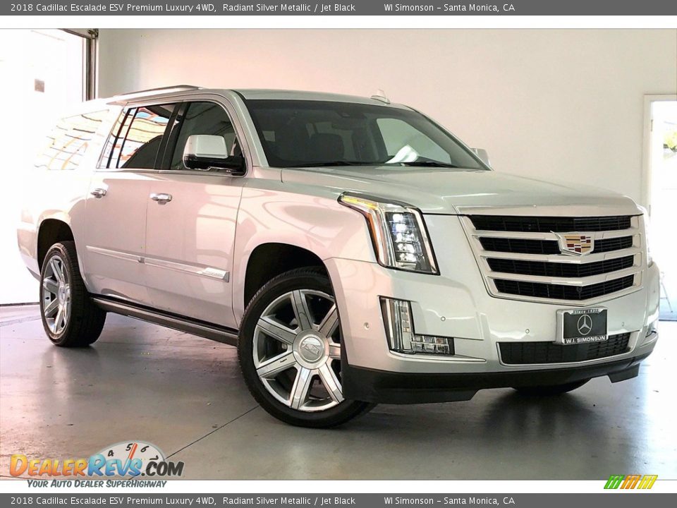 2018 Cadillac Escalade ESV Premium Luxury 4WD Radiant Silver Metallic / Jet Black Photo #34