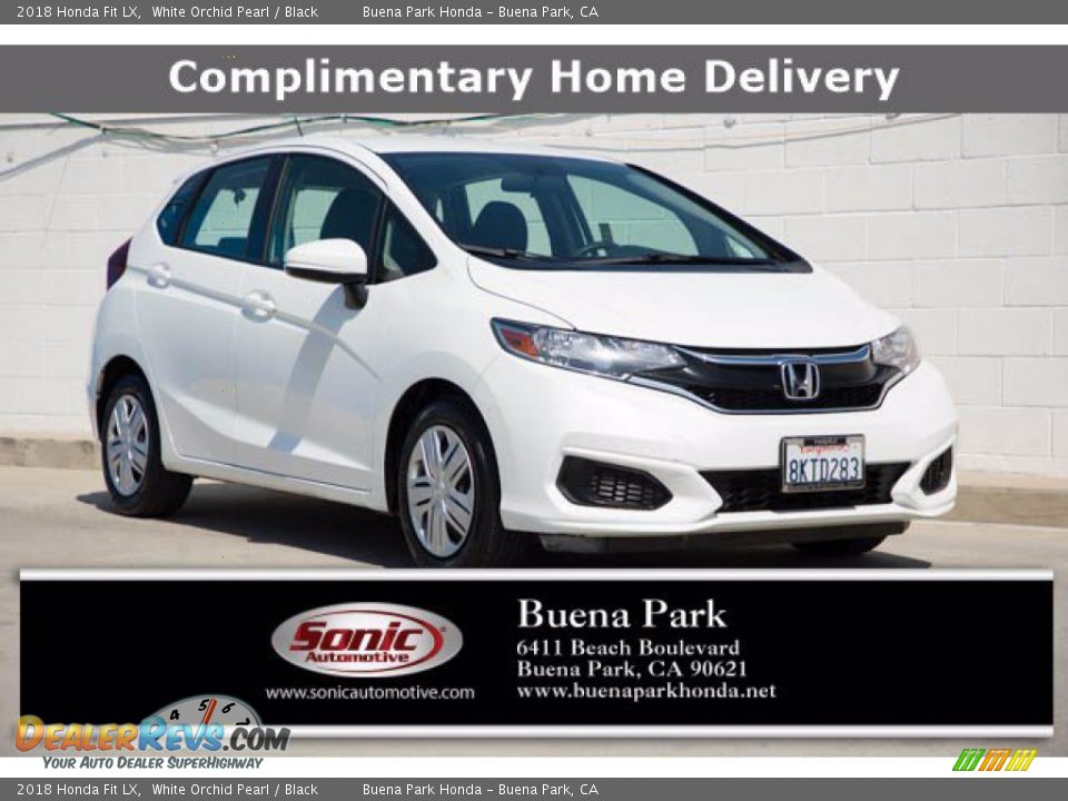 2018 Honda Fit LX White Orchid Pearl / Black Photo #1