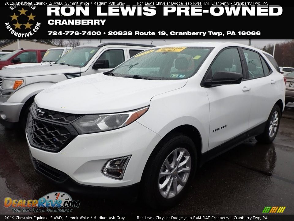 2019 Chevrolet Equinox LS AWD Summit White / Medium Ash Gray Photo #1