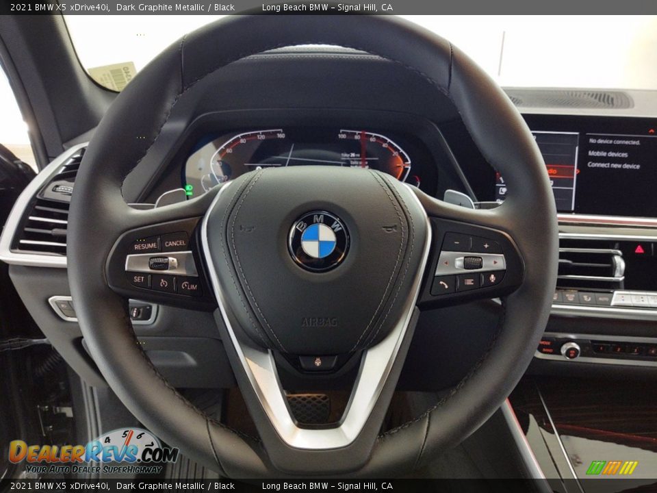 2021 BMW X5 xDrive40i Dark Graphite Metallic / Black Photo #14