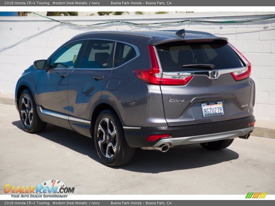 2018 Honda CR-V Touring Modern Steel Metallic / Ivory Photo #2