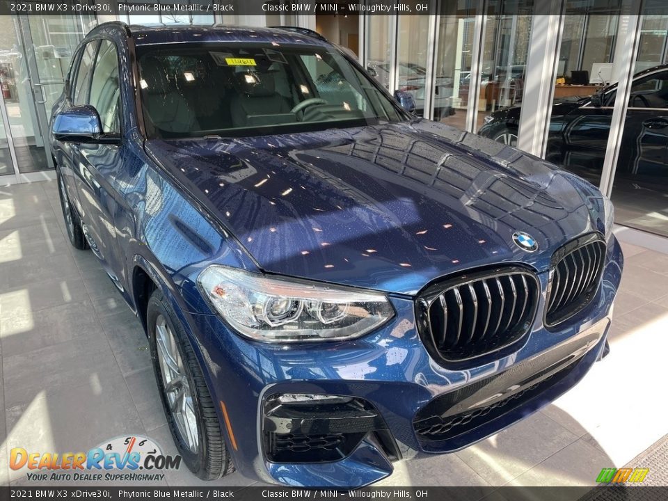 2021 BMW X3 xDrive30i Phytonic Blue Metallic / Black Photo #1