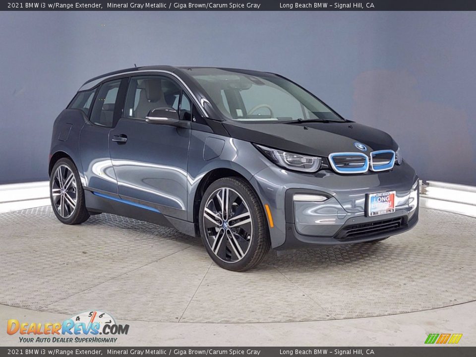 2021 BMW i3 w/Range Extender Mineral Gray Metallic / Giga Brown/Carum Spice Gray Photo #1