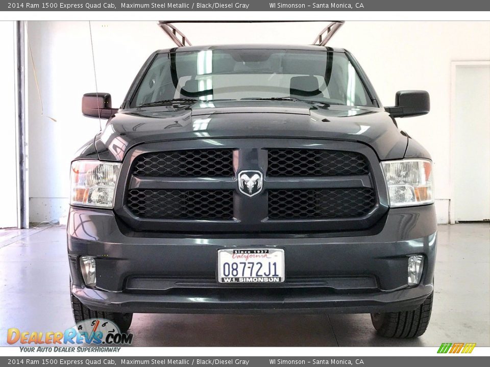 2014 Ram 1500 Express Quad Cab Maximum Steel Metallic / Black/Diesel Gray Photo #2