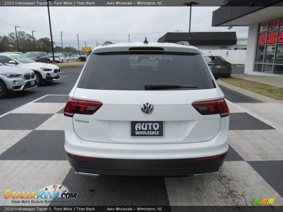 2020 Volkswagen Tiguan S Pure White / Titan Black Photo #4