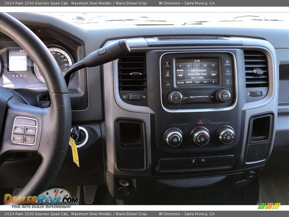 2014 Ram 1500 Express Quad Cab Maximum Steel Metallic / Black/Diesel Gray Photo #5