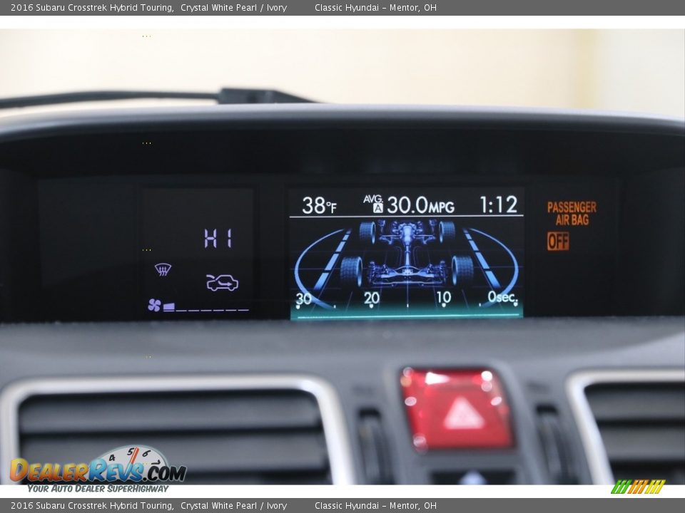 Controls of 2016 Subaru Crosstrek Hybrid Touring Photo #12