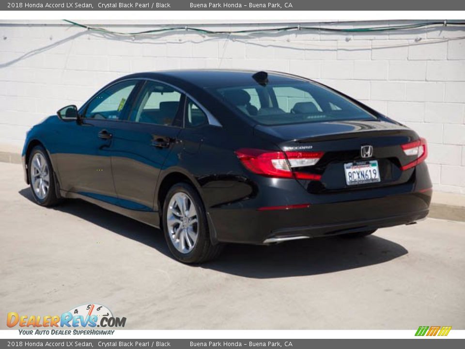 2018 Honda Accord LX Sedan Crystal Black Pearl / Black Photo #2