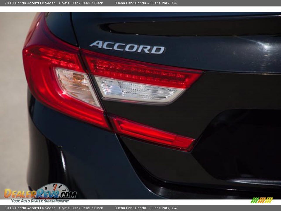 2018 Honda Accord LX Sedan Crystal Black Pearl / Black Photo #12