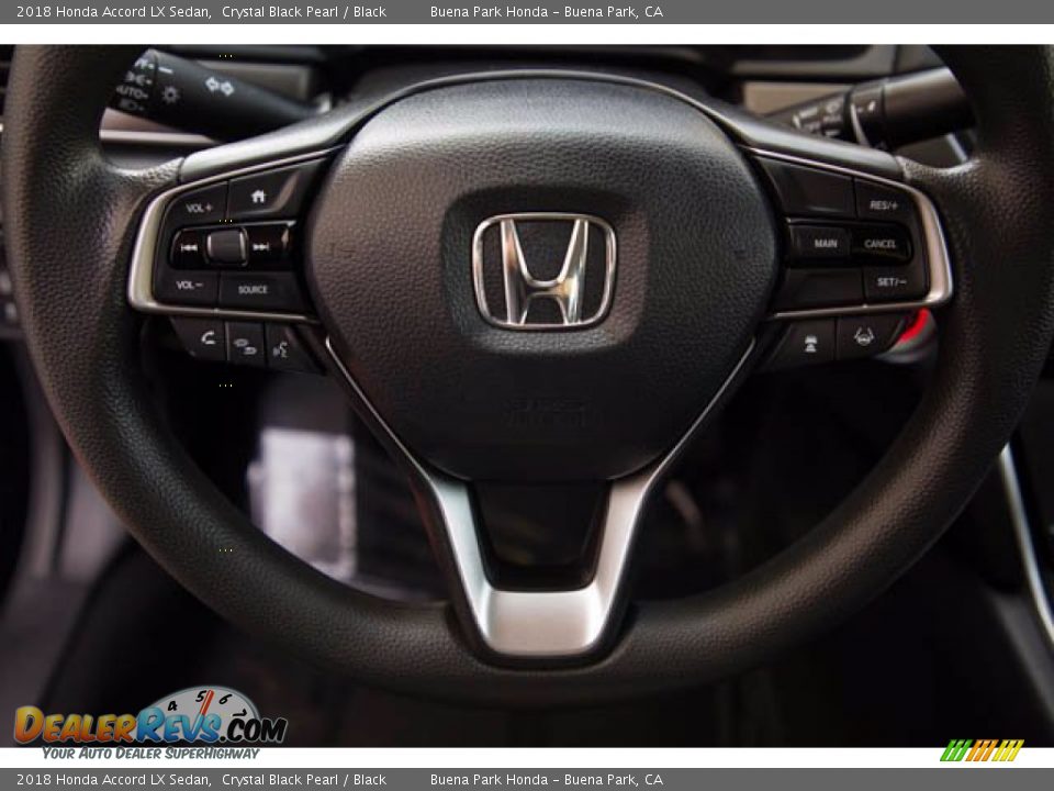 2018 Honda Accord LX Sedan Crystal Black Pearl / Black Photo #15