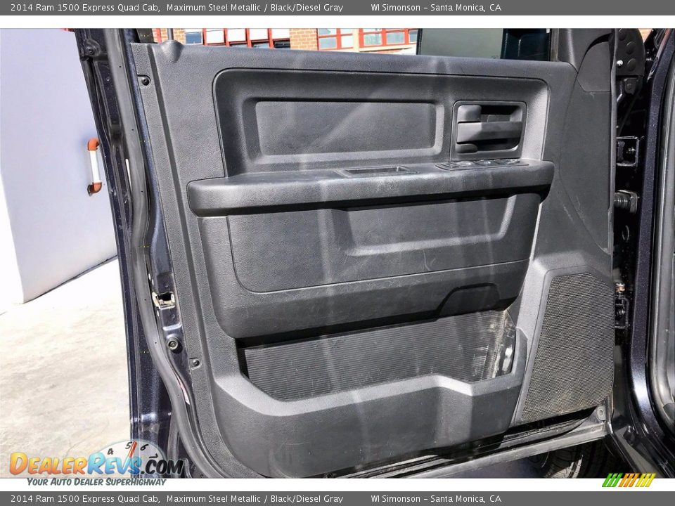 2014 Ram 1500 Express Quad Cab Maximum Steel Metallic / Black/Diesel Gray Photo #23