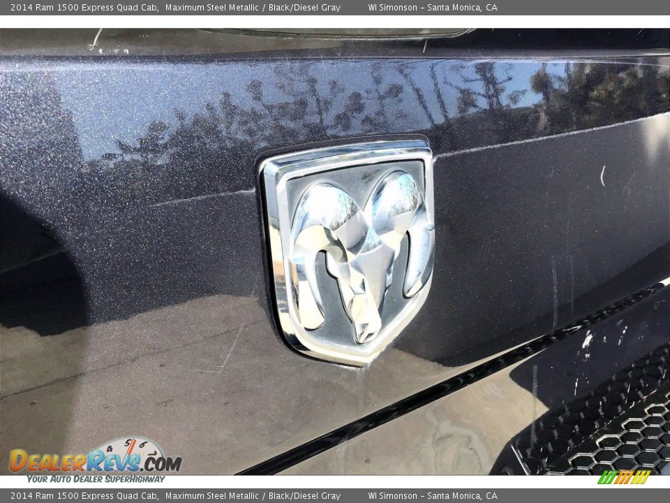 2014 Ram 1500 Express Quad Cab Maximum Steel Metallic / Black/Diesel Gray Photo #28