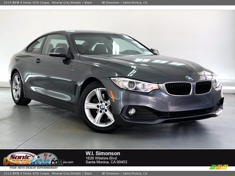 2014 BMW 4 Series 428i Coupe Mineral Grey Metallic / Black Photo #1