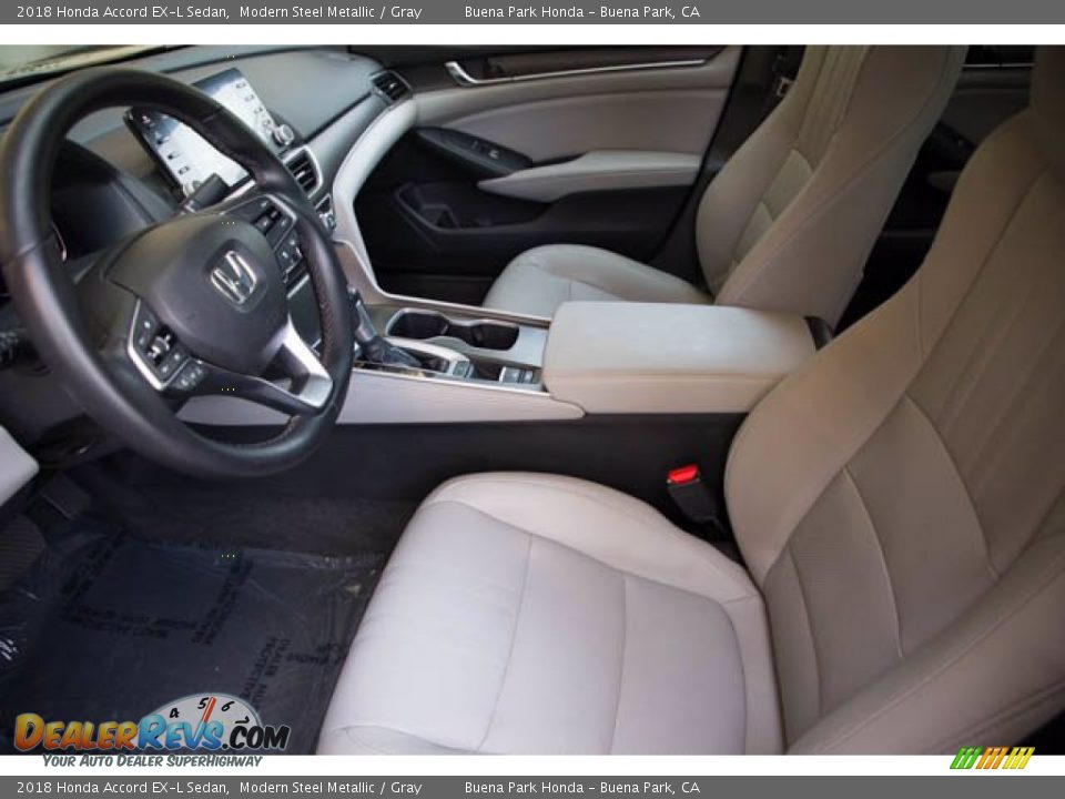 2018 Honda Accord EX-L Sedan Modern Steel Metallic / Gray Photo #3