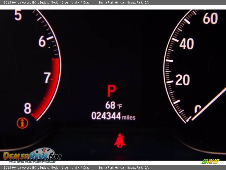 2018 Honda Accord EX-L Sedan Modern Steel Metallic / Gray Photo #6