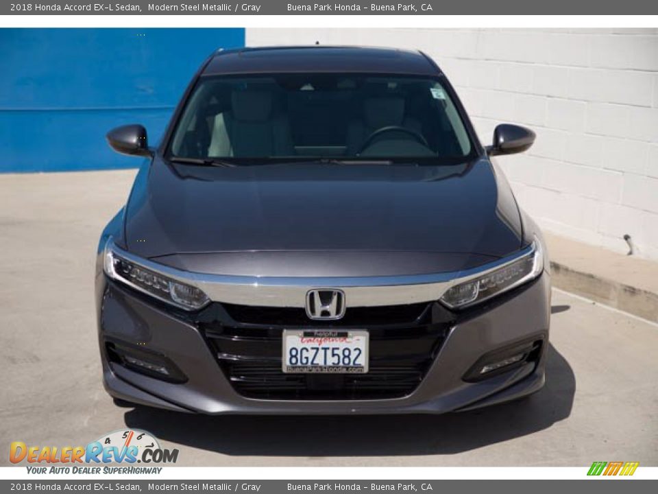 2018 Honda Accord EX-L Sedan Modern Steel Metallic / Gray Photo #7