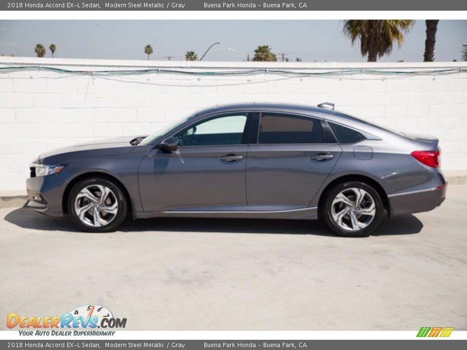 2018 Honda Accord EX-L Sedan Modern Steel Metallic / Gray Photo #8