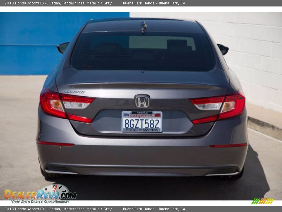 2018 Honda Accord EX-L Sedan Modern Steel Metallic / Gray Photo #9