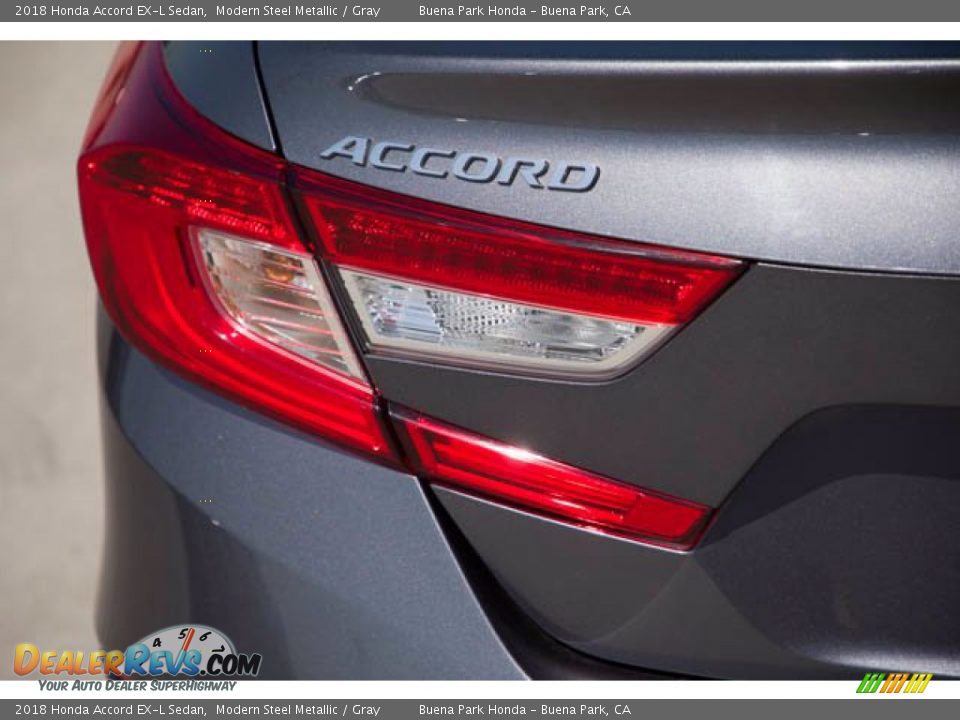 2018 Honda Accord EX-L Sedan Modern Steel Metallic / Gray Photo #10