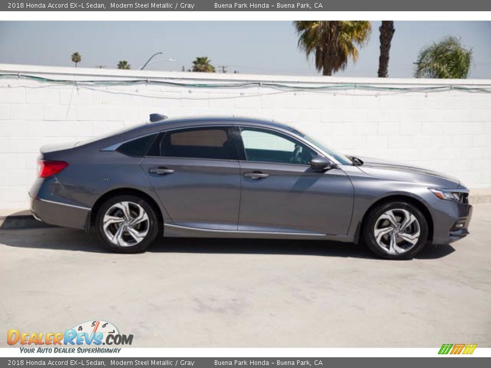 2018 Honda Accord EX-L Sedan Modern Steel Metallic / Gray Photo #12