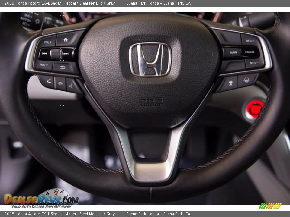 2018 Honda Accord EX-L Sedan Modern Steel Metallic / Gray Photo #13