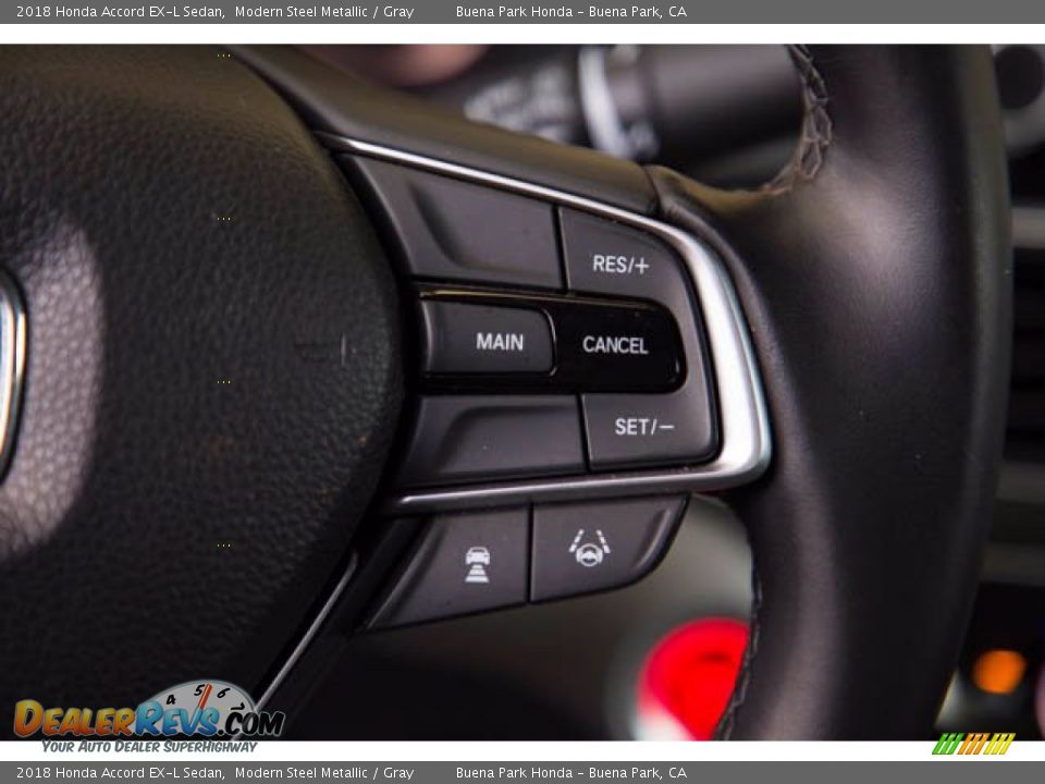 2018 Honda Accord EX-L Sedan Modern Steel Metallic / Gray Photo #15