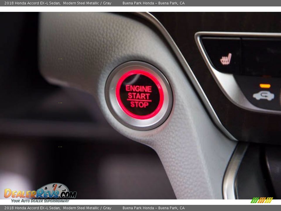 2018 Honda Accord EX-L Sedan Modern Steel Metallic / Gray Photo #16