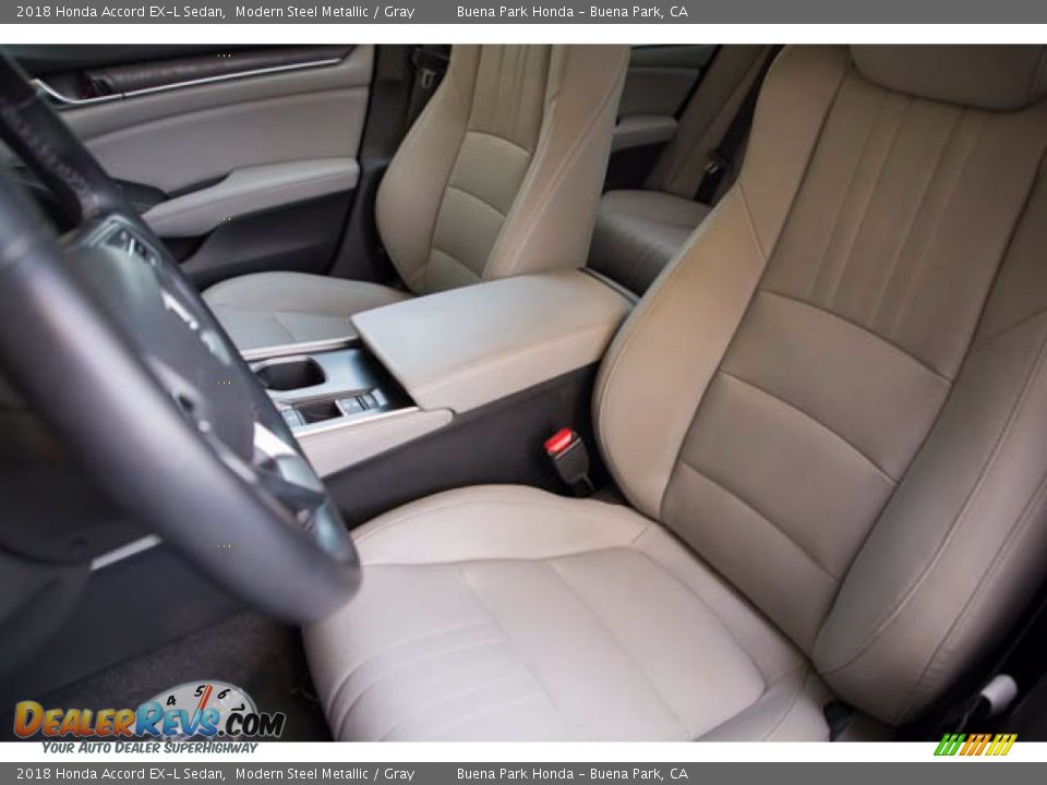 2018 Honda Accord EX-L Sedan Modern Steel Metallic / Gray Photo #18