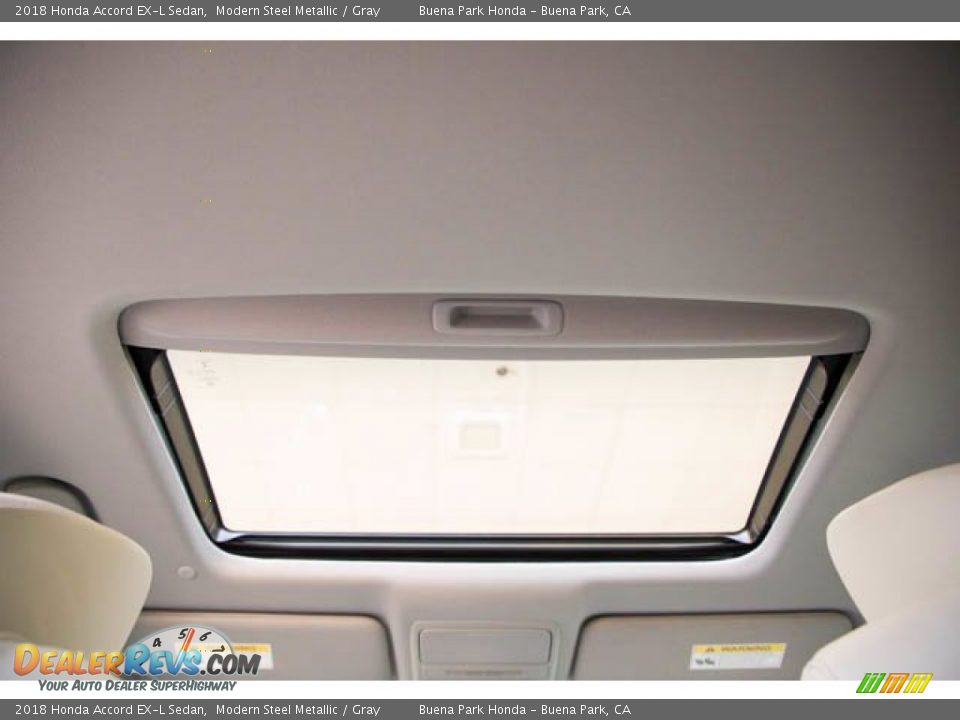 2018 Honda Accord EX-L Sedan Modern Steel Metallic / Gray Photo #19