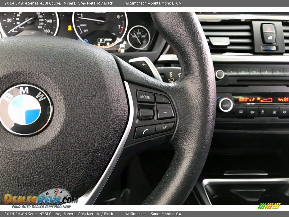 2014 BMW 4 Series 428i Coupe Mineral Grey Metallic / Black Photo #22