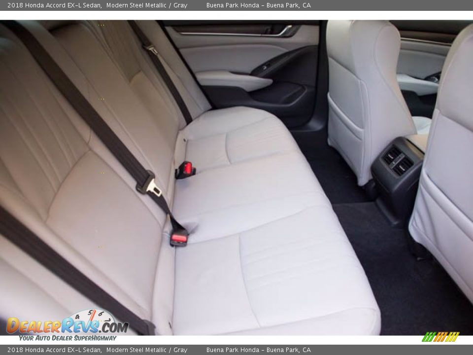 2018 Honda Accord EX-L Sedan Modern Steel Metallic / Gray Photo #22