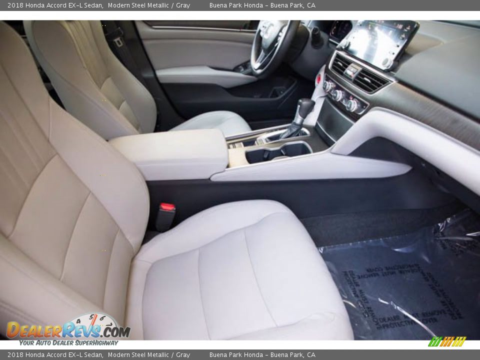 2018 Honda Accord EX-L Sedan Modern Steel Metallic / Gray Photo #24