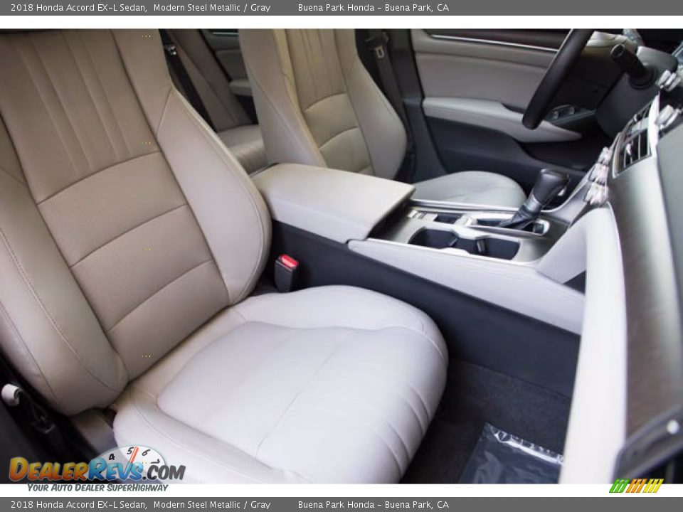 2018 Honda Accord EX-L Sedan Modern Steel Metallic / Gray Photo #25