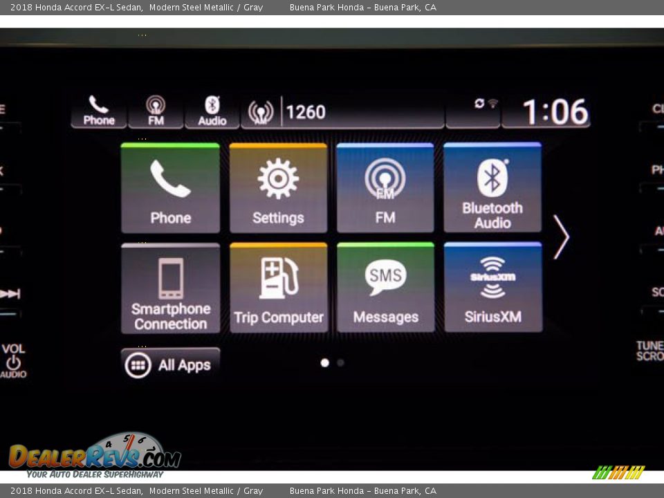 2018 Honda Accord EX-L Sedan Modern Steel Metallic / Gray Photo #26