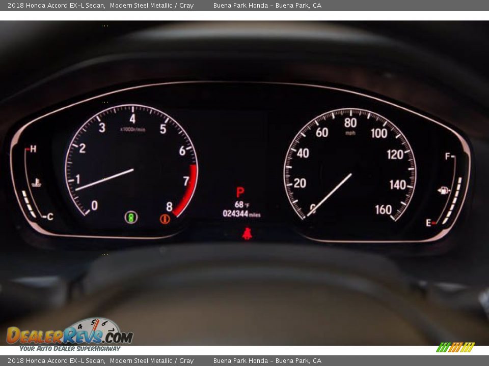 2018 Honda Accord EX-L Sedan Modern Steel Metallic / Gray Photo #28